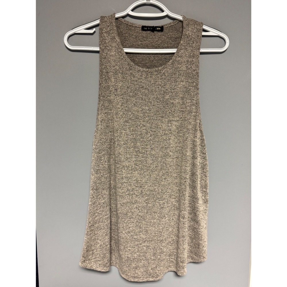 Rag & Bone Jean Women's Heather Grey Knit Racerback Tank Top Large Soft Cozy